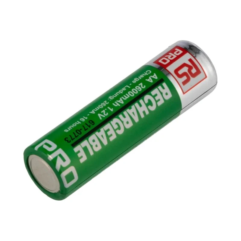 RS PRO Rechargeable AA Nickel Metal Hydride Battery 2.6 Ah 1.2 V Pack of 4 617-0773