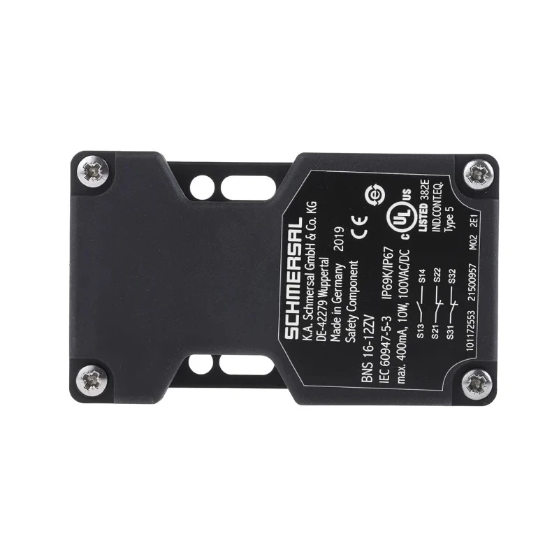 Schmersal Magnetic Safety Switch, Plastic Housing, 100V AC/DC, 2 NO NC Contacts, M20 Connector, IP67, BNS16 12ZV
