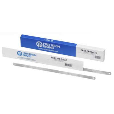 Precision Brand Carbon Steel Feeler Gauge 1 Blade, 304.8mm Length, 0.1mm Thickness 19235/19K4