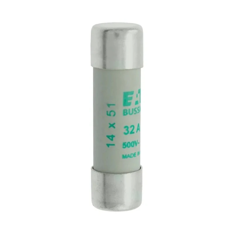 Eaton Cartridge Fuse 32A 500V AC Ceramic Body 14 x 51 mm C14M32