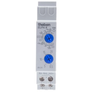Theben Timer Light Switch 230V AC 1 Channel SPNO Contact ELPA 6 PLUS