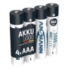 Ansmann Rechargeable Nickel Metal Hydride AAA Battery 1 Ah Capacity 1.2 V Voltage 5030882