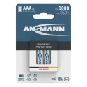 Ansmann Rechargeable Nickel Metal Hydride AAA Battery 1 Ah Capacity 1.2 V Voltage 5030882