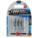 Ansmann Rechargeable Nickel Metal Hydride AAA Battery 1 Ah Capacity 1.2 V Voltage 5030882