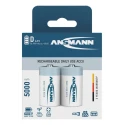 Ansmann NiMH Rechargeable D Battery 1.2V 5Ah 32.8mm Diameter IEC Standard Terminal 5030922