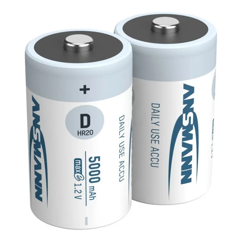 Ansmann NiMH Rechargeable D Battery 1.2V 5Ah 32.8mm Diameter IEC Standard Terminal 5030922