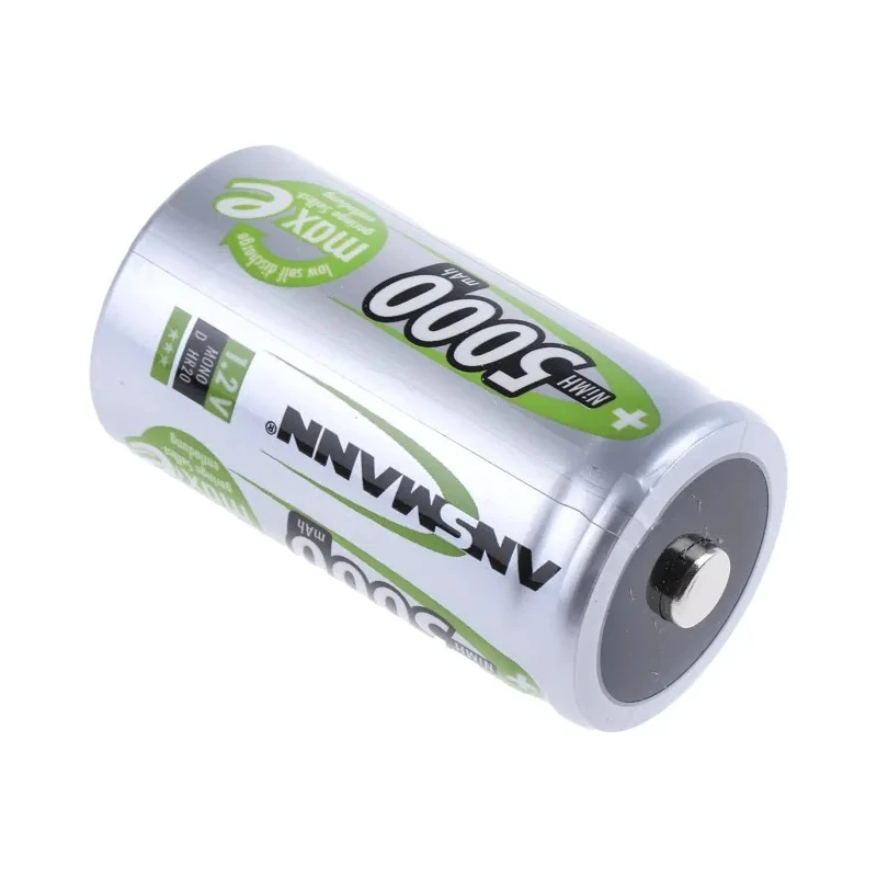 Ansmann NiMH Rechargeable D Battery 1.2V 5Ah 32.8mm Diameter IEC Standard Terminal 5030922
