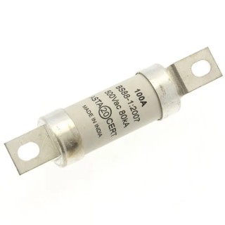 Eaton 100A Bolted Tag Fuse A3 500V AC, High Rupture Capacity, 73 mm Fixing Centres BAO100
