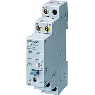 Siemens DIN Rail Power Relay 230V AC Coil, 16A Switching Current, 4PST Contact Configuration 5TT4204-0