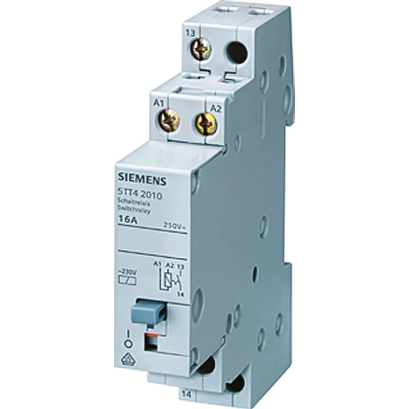 Siemens DIN Rail Power Relay 230V AC Coil, 16A Switching Current, 4PST Contact Configuration 5TT4204-0
