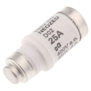 Siemens Neozed Fuse 25A 400V AC Ceramic Body D02 Bottle Fuse 5SE2325