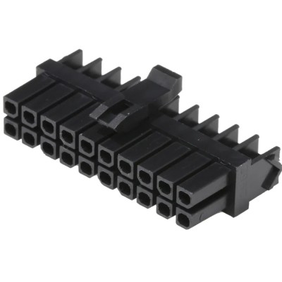 Molex Micro-Fit Male Connector Housing 3 mm Pitch 20 Way 2 Row Straight 172952-2001