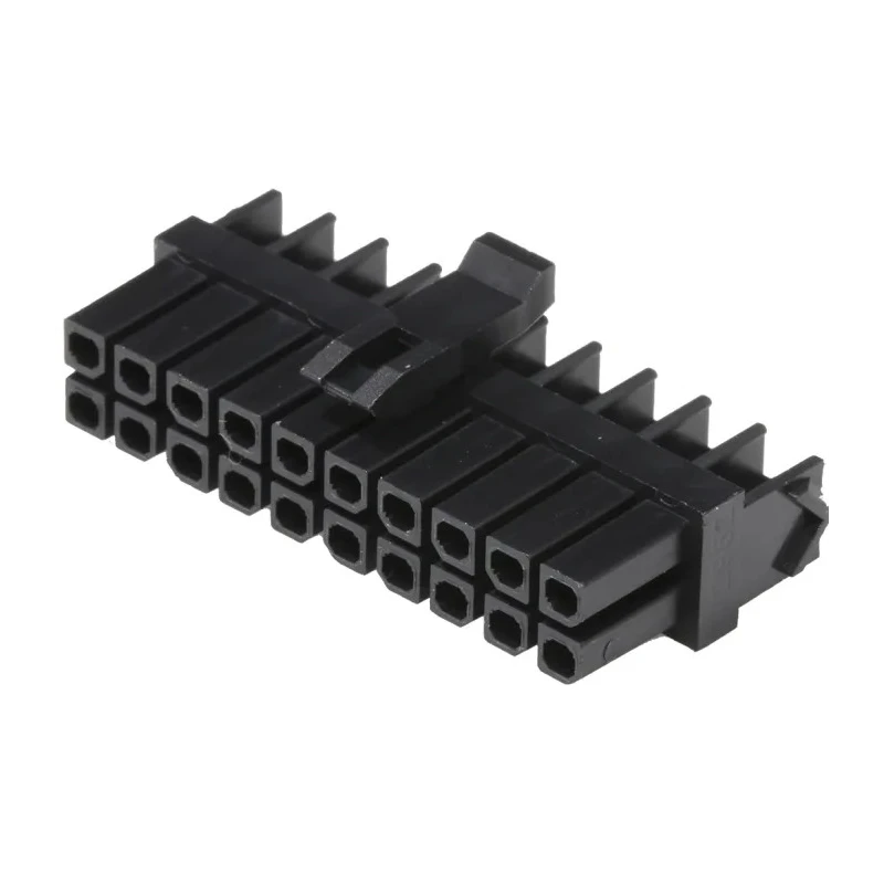 Molex Micro-Fit Male Connector Housing 3 mm Pitch 20 Way 2 Row Straight 172952-2001
