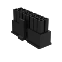 Amphenol Communications Solutions Minitek Pwr Male Connector Housing, 3 mm Pitch, 4 Way, 2 Row Straight 10127716-04LF