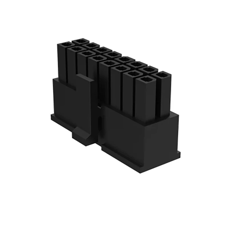 Amphenol Communications Solutions Minitek Pwr Male Connector Housing, 3 mm Pitch, 4 Way, 2 Row Straight 10127716-04LF