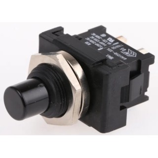 Marquardt Push Button Switch Latching Panel Mount SPST 16.6 x 23.9 mm Cutout IP40 12 V dc 250 V ac 1841.1101