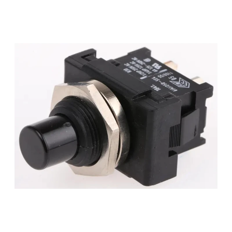 Marquardt Push Button Switch Latching Panel Mount SPST 16.6 x 23.9 mm Cutout IP40 12 V dc 250 V ac 1841.1101