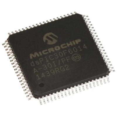 Microchip dsPIC30F 16 bit Digital Signal Processor 30 MIPS 144kB FLASH 80-Pin TQFP 