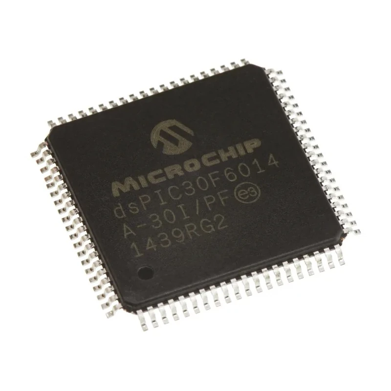Microchip dsPIC30F 16 bit Digital Signal Processor 30 MIPS 144kB FLASH 80-Pin TQFP 