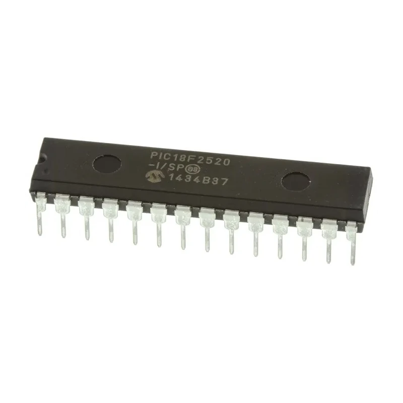 Microchip 8-Bit PIC Microcontroller 32kB FLASH 40 MHz 28-Pin SPDIP PIC18F2520