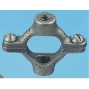 Georg Fischer Galvanised Iron Black Pipe Collar 76mm Pipe Diameter 3in Fixing Hole Diameter 770836211