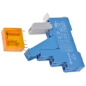 Finder 48 Series Interface Relay, DIN Rail Mount, 24V AC Coil Voltage, DPDT Contact Configuration, 8A 48.52.8.024.0060SPA