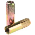 RS PRO Steel Drop In Anchor Thread Size M16 Length 65 mm Drill Diameter 20 mm Passivated Zinc Plated 622-2155