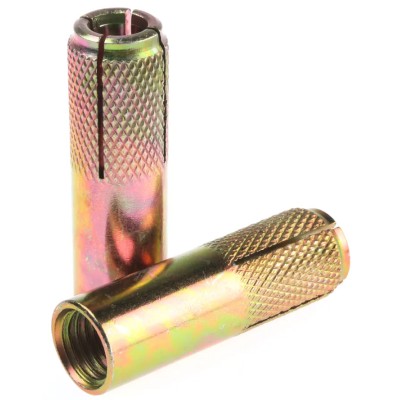 RS PRO Steel Drop In Anchor Thread Size M16 Length 65 mm Drill Diameter 20 mm Passivated Zinc Plated 622-2155