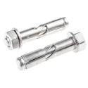RS PRO Stainless Steel Sleeve Anchor Masonry Fixing 60mm Length 12mm Drill Diameter Model 622-2082