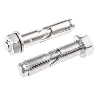 RS PRO Stainless Steel Sleeve Anchor Masonry Fixing 60mm Length 12mm Drill Diameter Model 622-2082