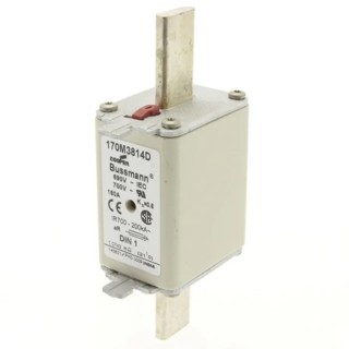 Eaton High Speed Blade Centred Tag Fuse 160A 690V AC aR Dual Indication Fast Acting Bussmann Series 170M3814D