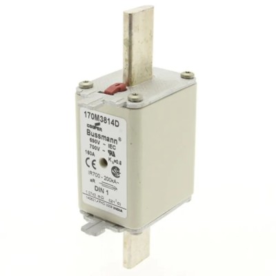 Eaton High Speed Blade Centred Tag Fuse 160A 690V AC aR Dual Indication Fast Acting Bussmann Series 170M3814D