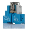 Finder 58 Series Interface Relay DIN Rail Mount 12V DC Coil 4PDT Contact Configuration 7A Load Current 58.34.9.012.0050SMA