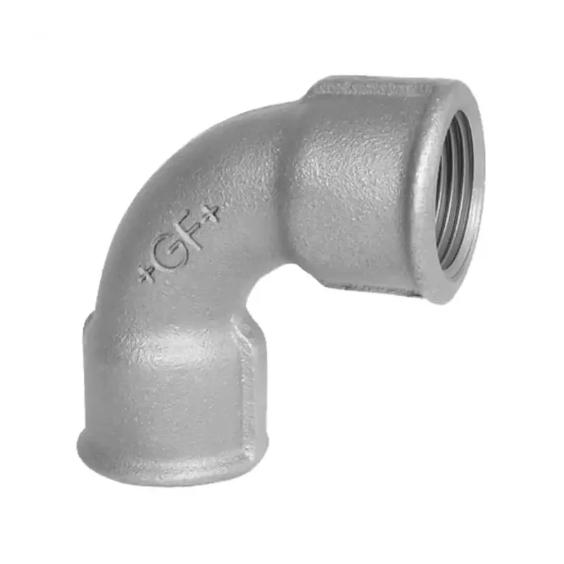 Georg Fischer Galvanised Malleable Iron Fitting 90° Elbow Female G 1-1/2 in to Female BSPP 1-1/2 in 770012208