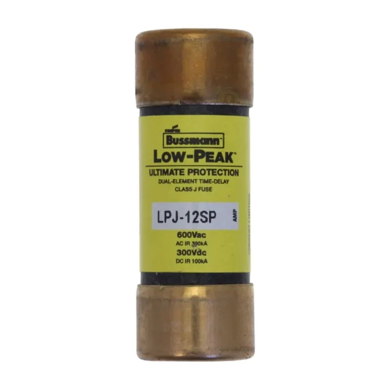 Eaton Cartridge Fuse 12A 600V AC Time Delay 21 x 57 mm LPJ-12SP