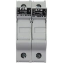 Eaton Rail Mount Fuse Holder 30A 600V AC Screw Terminal 2-Pole DIN 35 mm CHCC2DU