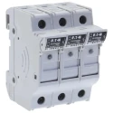 Eaton Rail Mount Fuse Holder 30A 600V AC Screw Terminal 2-Pole DIN 35 mm CHCC2DU