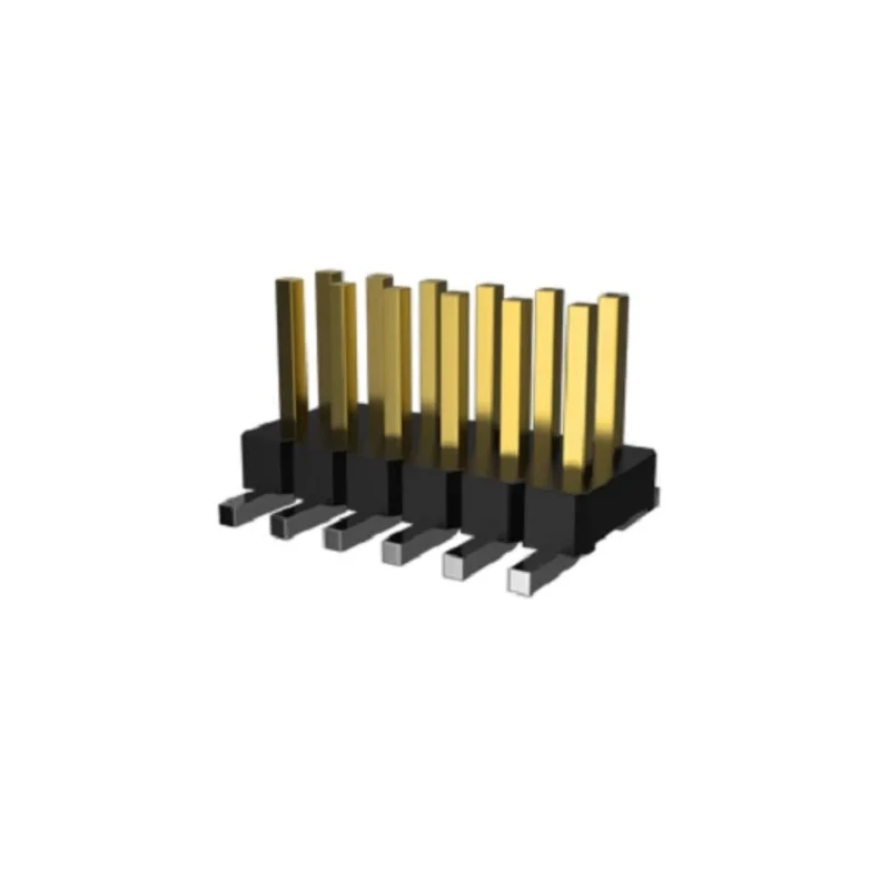 Amphenol Communications Solutions Minitek127 Series Straight Surface Pin Header, 4 Contacts, 1.27 mm Pitch, 2 Row Minitek127
