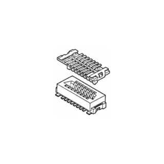 Amphenol Communications Solutions Conan Series Straight Surface PCB Socket, 15-Contact, 2 Row, 1 mm Pitch 91931-31115LF