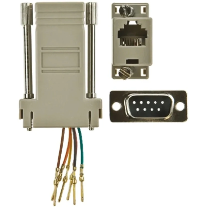 RS PRO D-Sub Adapter RJ11 to Female Female 9-Way D-Sub Male Male RJ11