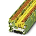 Phoenix Contact Earth Terminal Block Green Yellow 0.25mm² to 1.5 mm² Quick Connect 1-Level 800V 3205035
