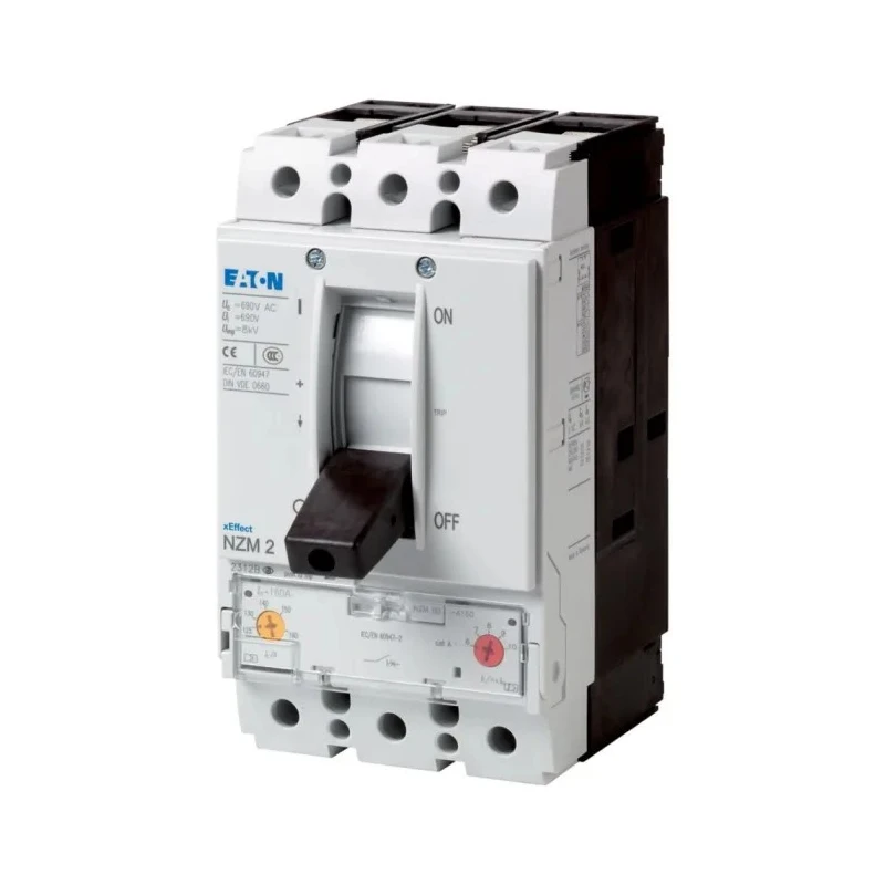 Eaton xEnergy Molded Case Circuit Breaker 3-Pole 160A Breaking Capacity 50 kA Fixed Mounting 259092 NZMN2-A160