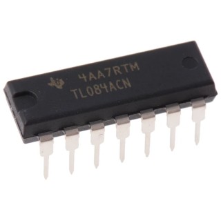 Texas Instruments Operational Amplifier 3 MHz 14-Pin 15V PDIP TL084ACN