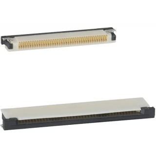 Amphenol Communications Solutions 0.5 mm Pitch 40 Way Right Angle Female FPC Connector, Solder 62684-402100ALF
