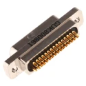 Glenair 31 Way Straight Panel Mount Micro-D D-Sub Connector Male MWDM2L-31PSB