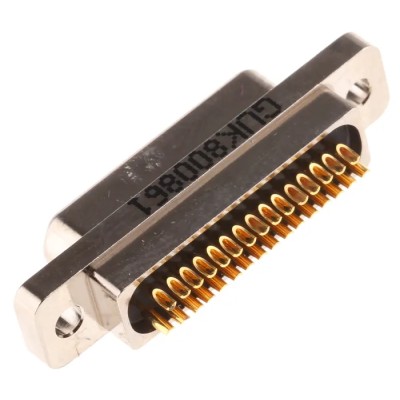 Glenair 31 Way Straight Panel Mount Micro-D D-Sub Connector Male MWDM2L-31PSB