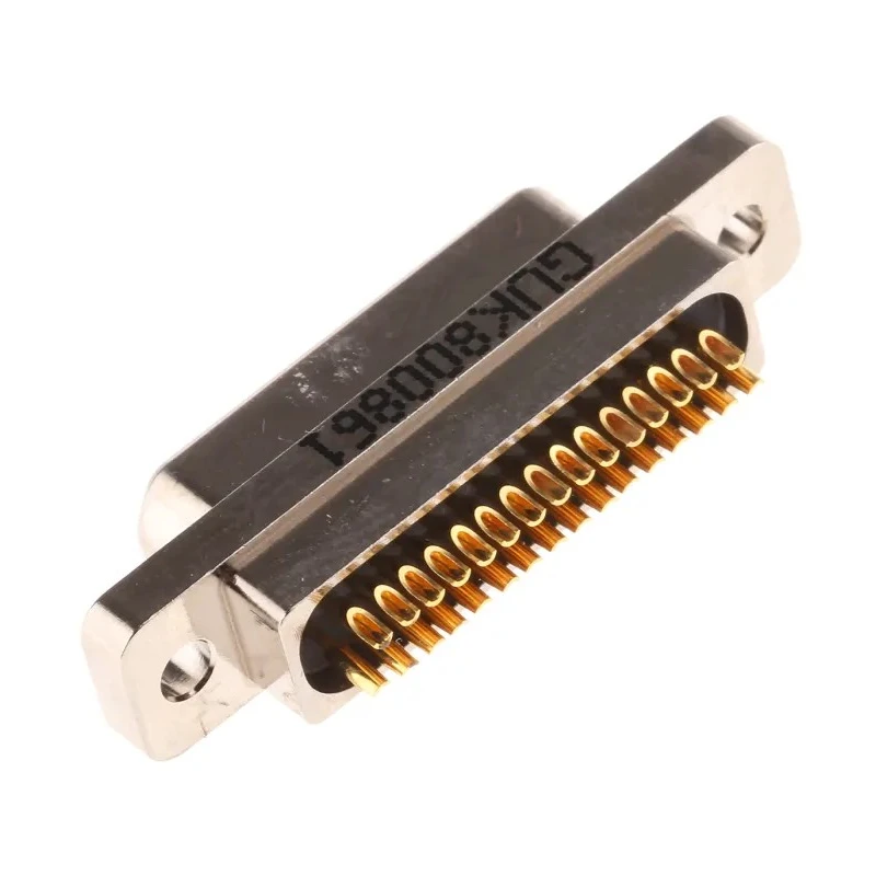 Glenair 31 Way Straight Panel Mount Micro-D D-Sub Connector Male MWDM2L-31PSB