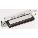 Glenair MWDM 100 Way Straight 1.27 mm Pitch Panel Mount D-Sub Connector Female MWDM2L-100SSB