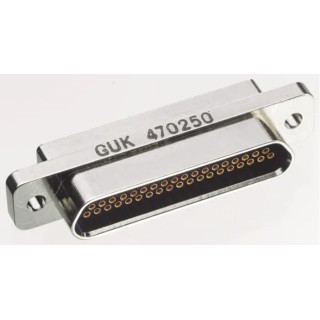 Glenair MWDM 100 Way Straight 1.27 mm Pitch Panel Mount D-Sub Connector Female MWDM2L-100SSB