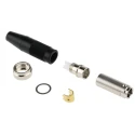 Hirose Miniature Circular Connector, Cable Mount, 6 Contacts, Male Plug, Gold-Plated Brass, 100-140 V, 1A SR30